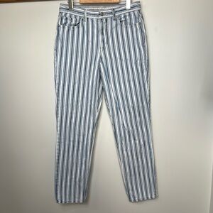 American Eagle Striped Mom Jeans size 6 long